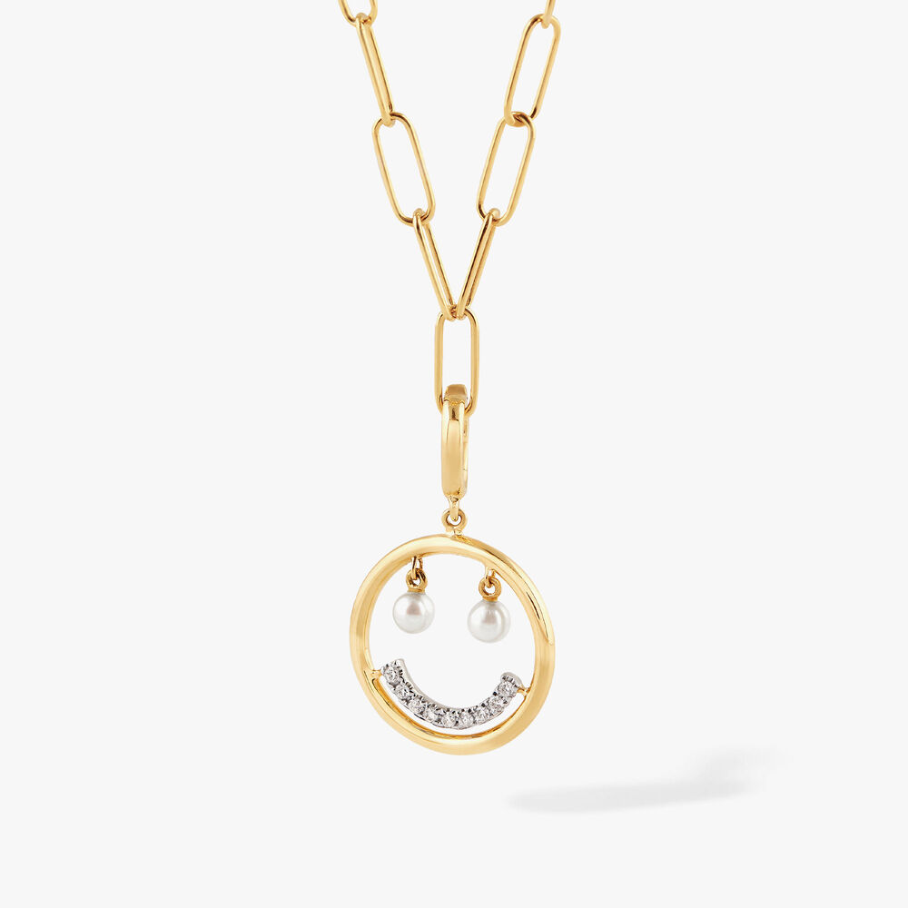 Mythology 18ct Gold Smiley Face Necklace | Annoushka jewelley